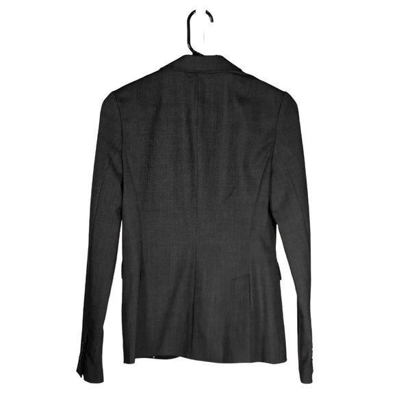 Banana Republic Women's Blazer Gray Wool Two Button Stretch Lined Suit Jacket 2 - Picture 2 of 8